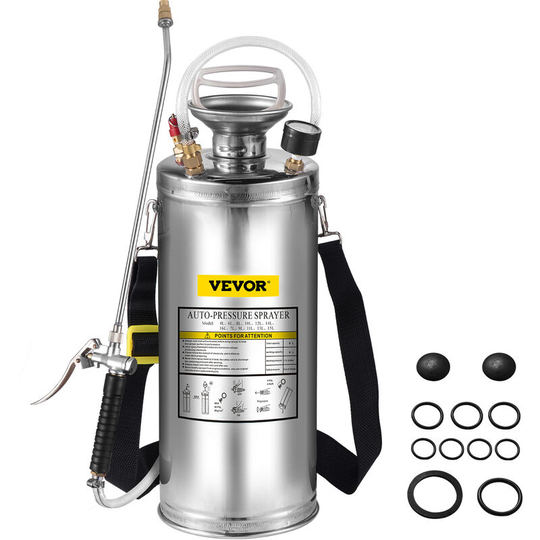 Stainless Steel Sprayer 8L Household Gardening and Floor Cleaning Sprayer, Suitable for the Current Neds of Industry, Agriculture, Commerce, Medicine