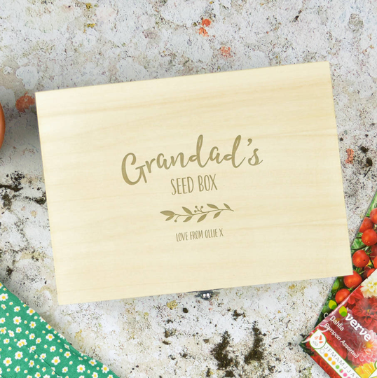 Personalised Seed Storage Box