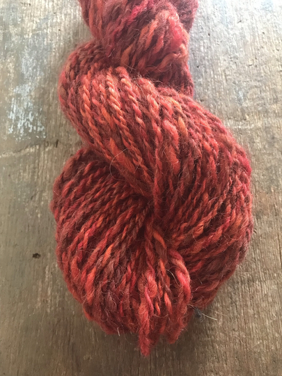 Red Riding Hood - Handspun Luxury Yarn, 100 Yards