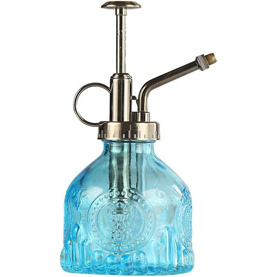 Osqi - Glass Plant Spray Bottle, 6.5' Tall Vintage Watering Can with Top Pump, Leak-Proof High Atomizing Nozzle for Flower Garden Plants, Cleaning
