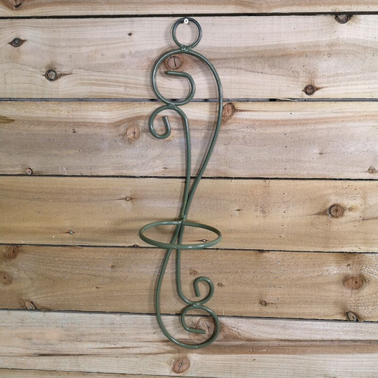 Samuel Alexander - Tom Chambers Handcrafted Verona Sage Green Patio Metal Garden Herb Plant Flower Pot Wall Mount Holder