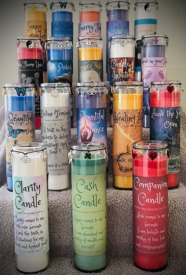 Candle - Spiritual/Prayer Alter 18 Designs & 11 Colors To Choose From