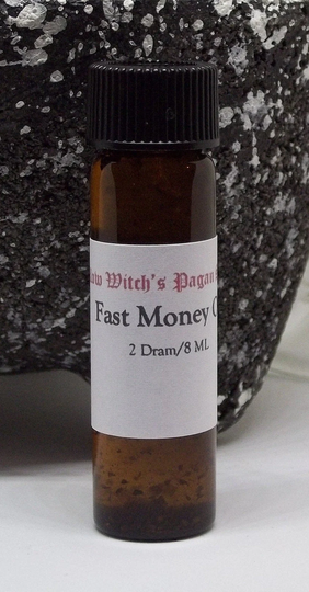 Unscented Fast Money Oil 2 Dram 8 Ml Voodoo Vodou Wicca Witchcraft Pagan Supplies