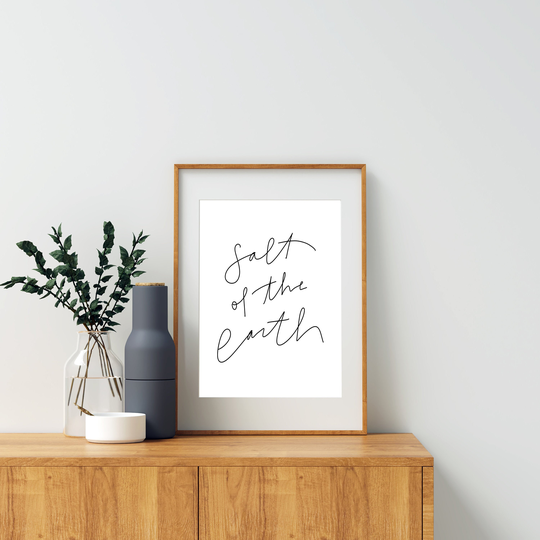 Salt Of The Earth, Mathew 513, You Are Light World, Scripture Christian Decor, Nursery Print, Gift For Mom