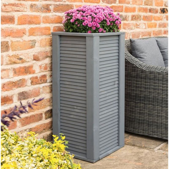 Cheshire Garden Essentials(r) - Grey Tall Planter