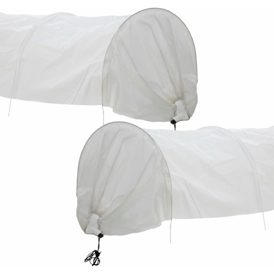 KCT - Twin Pack Fleece Garden Allotment Grow Tunnel Cloche Plant Veg Protect Mesh Cover