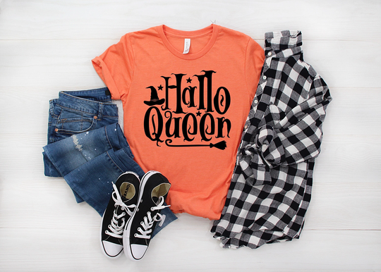 Halloween Queen Shirt, Witch Pumpkin T-Shirt, Fall Season Funny Unisex