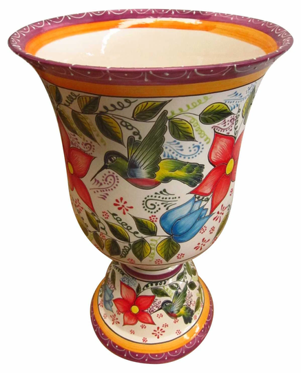 Mexican Talavera Planter - Colibri Purple