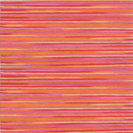 Cosmo Seasons #5003 Variegated Orange & Pink Embroidery Floss 5000 Series