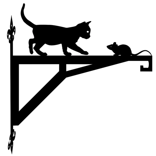 Cat & Mouse Modern Contemporary Hanging Bracket