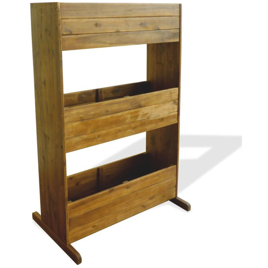 Asupermall - 3-Tier Garden Planter Solid Acacia Wood