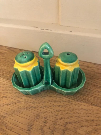 Vintage Japanese China Cruet Set, Salt & Pepper Shakers