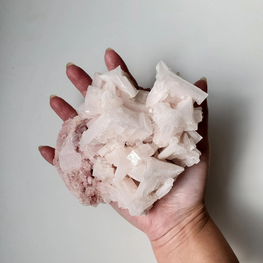 Grade A Xl 1lb Pink Halite Crystal Specimen | Over 1 Pound Salt Searles Lake Trona Ca