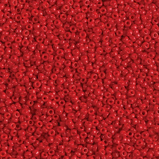Miyuki Seed Beads 11/0 Red 11-1684 24G Opaque Japanese Beads, Size 11 Glass Rocaille Bead