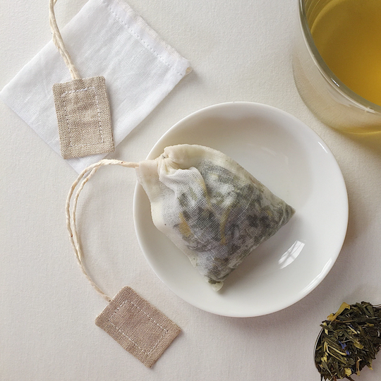 Set Of 2 Reusable Cotton Tea Bag | Fabric Strainer Loose Leaf Lover Gift Eco-Friendly
