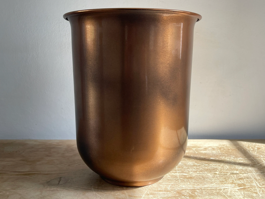 Copper Metal Indoor Or Outdoor Planter - Rust & Frost Resistant