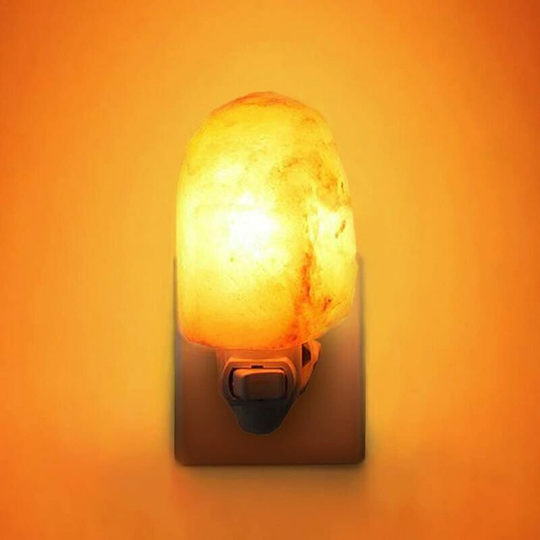 Briday - Natural Himalayan Salt Lamp Plug-in Hand Carved Crystal Night Light