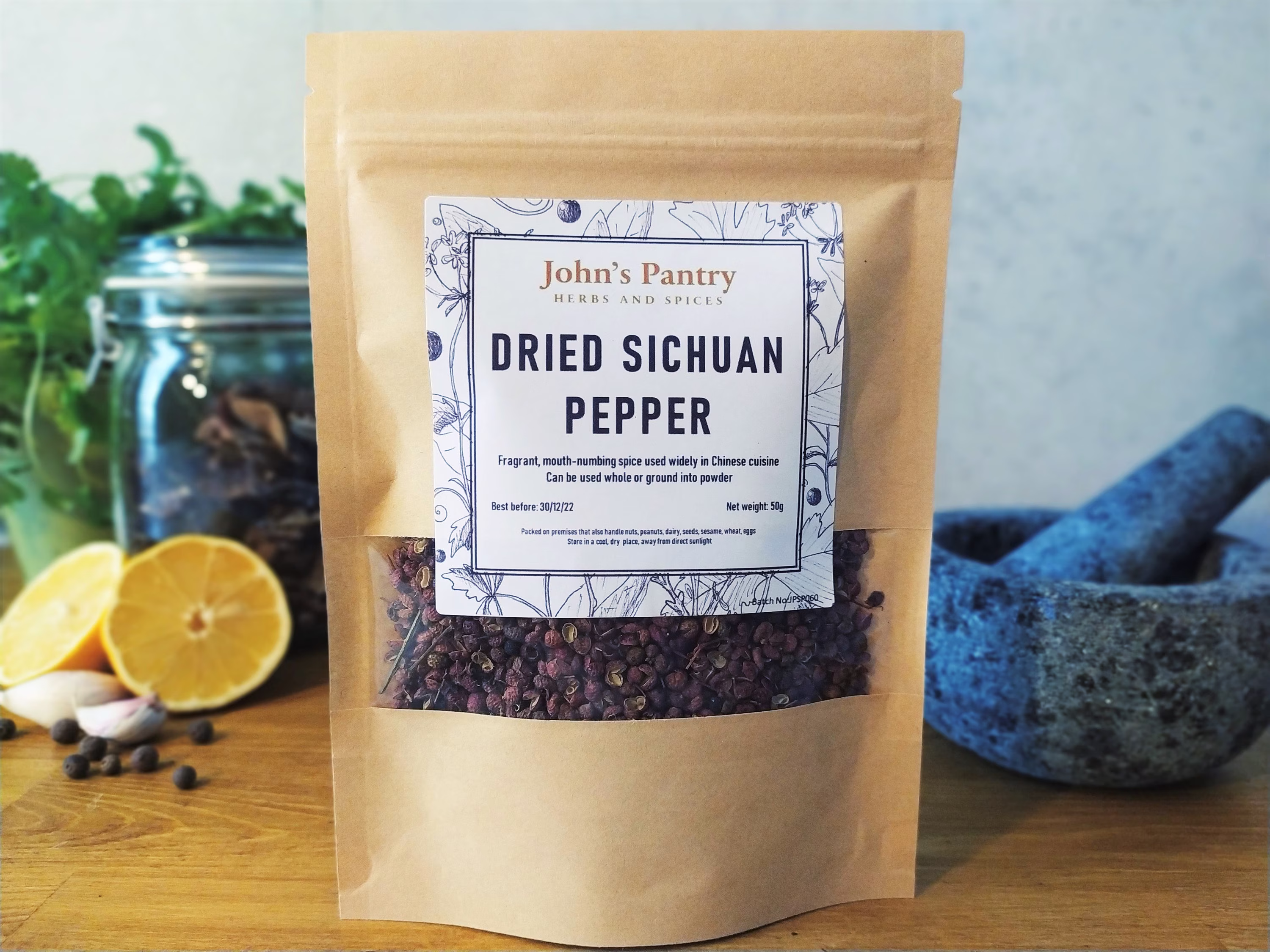 Dried Sichuan Peppercorns, Whole Red Szechuan Pepper, 30G, 50G, 100G , Free P&p