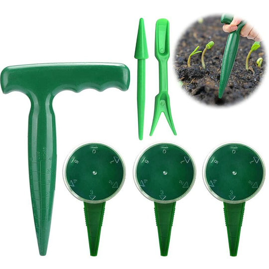 Garden Tool Seeder Miniature Gardening Tool Mini Seeding Tool Garden Seedling Planter Garden Sower Transplanter Seed Dial Pistol Grip