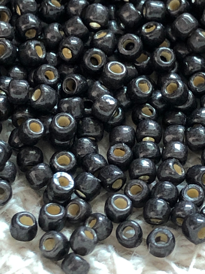 New Toho Round Seed Beads, 11/0 Permafinish - Matte-Galvanized Cool Gray, | Tr-11-Pf595F, Qty 20 Grams, 2.2mm Beads