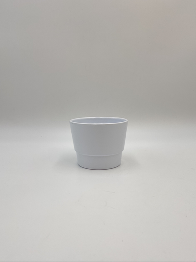 Shiny Basic White Henna Ceramic Pot, House Plant Indoor Planter 11.5 cm, Christmas Gifts