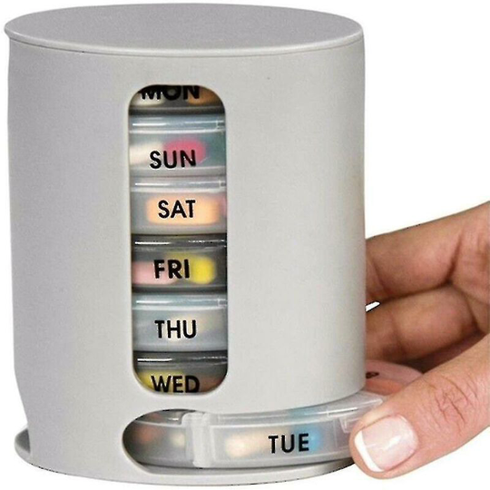 Pill Organizer Pill Box 7 Day Compartment Tablet Holder Weekly Medicine Case