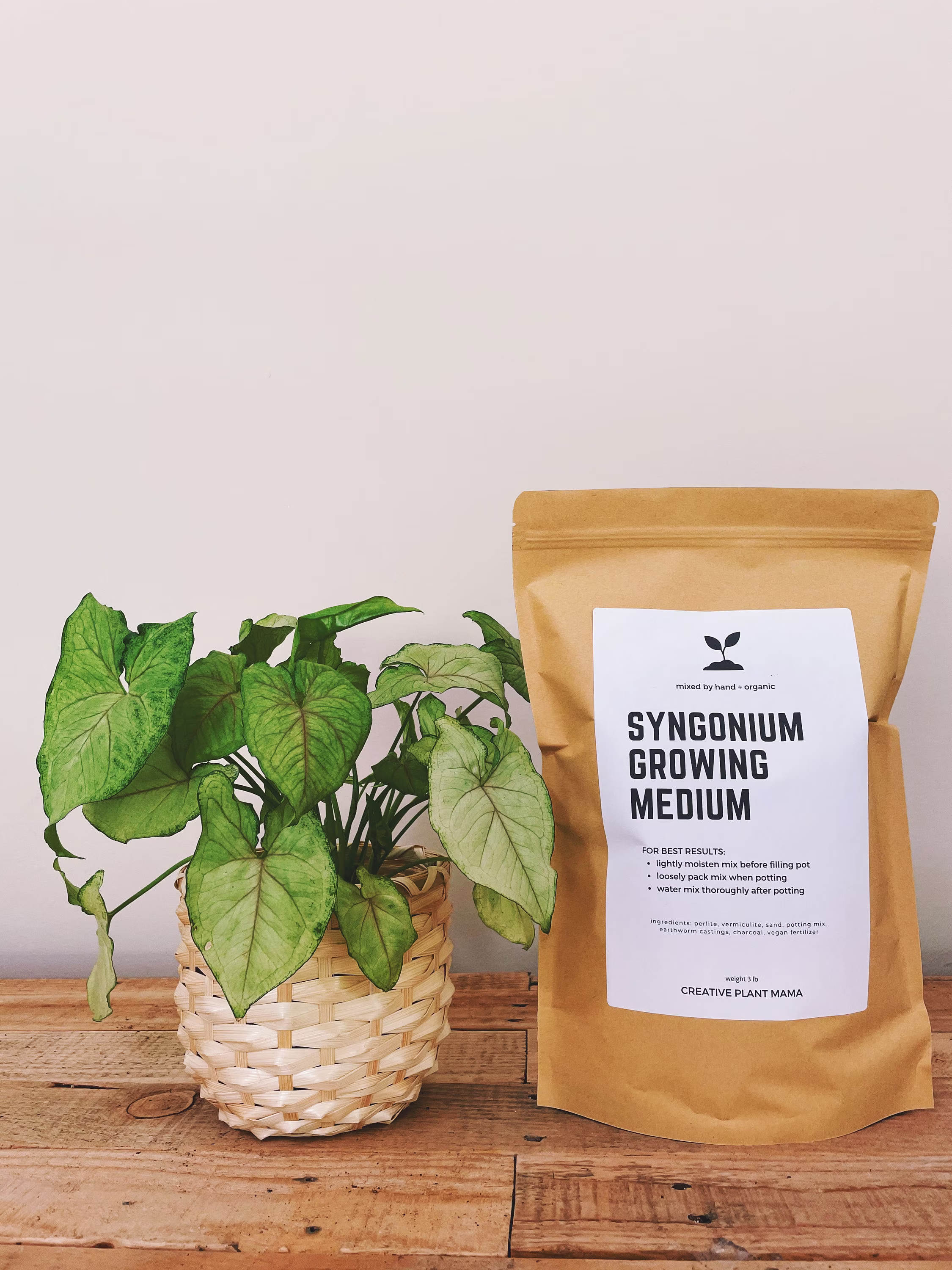 Syngonium Soil Mix - Houseplant Growing Medium 3 lb/2 Gallon