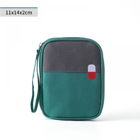 Medicine Kit Waterproof Large Capacity Medical Emergency Bag, First Aid Medicine Kit Empty Medical Box,(Green Trumpet) - Thsinde