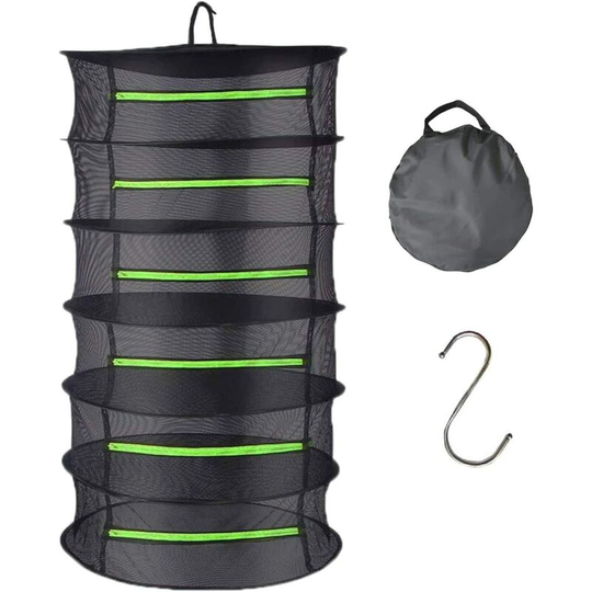 Betterlifegb - Herb Drying Rack for Seeds,Drying Rack Herbs for Plant Seeds,Plant Racks for Weed Seeds,6 Layer Mesh Hanging Plant Dry,6 Tier