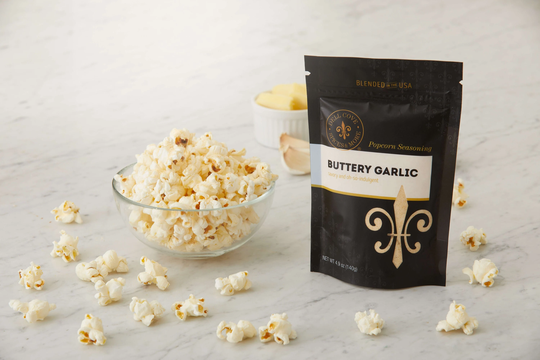 Movie Theater Popcorn Butter With Garlic - Seasoning Gift Set, Gluten-Free, Blend, Buttery