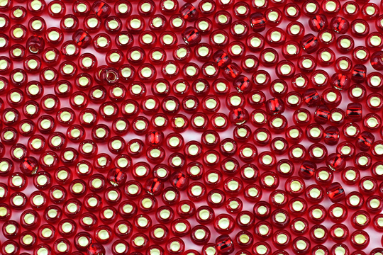 Size 8/0 Red Foil Seed Beads, 10G Tiny Beads For Jewellery Making, Embroidery & Bead Weaving