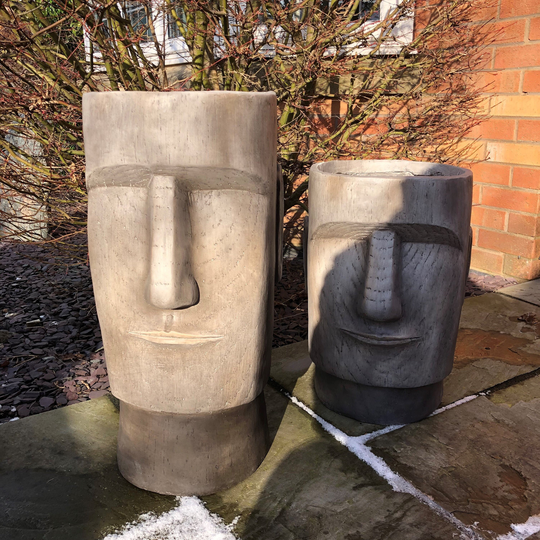 Easter Head Planter. Libra Incredibly Impressive Huge Artistic Island Planter Indoor/Outdoor Use