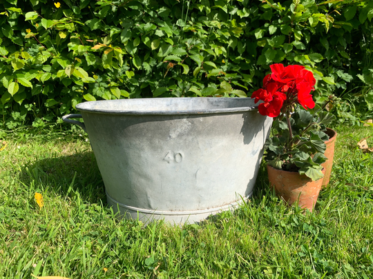 Rustic Metal Garden Planter