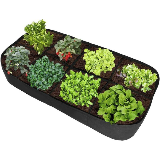 Betterlifegb - 3 ft x 6 ft Rectangle Raised Garden Bed,BR-Vie Fabric Raised Garden Bed bags Planting Container Grow Bag Planter Pot Bed for Plants