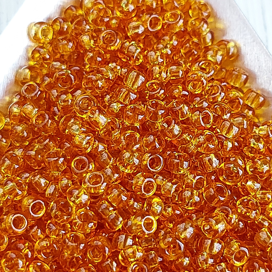 3mm Dark Topaz Color Seed Beads, Glass Beads Rocailles, B313