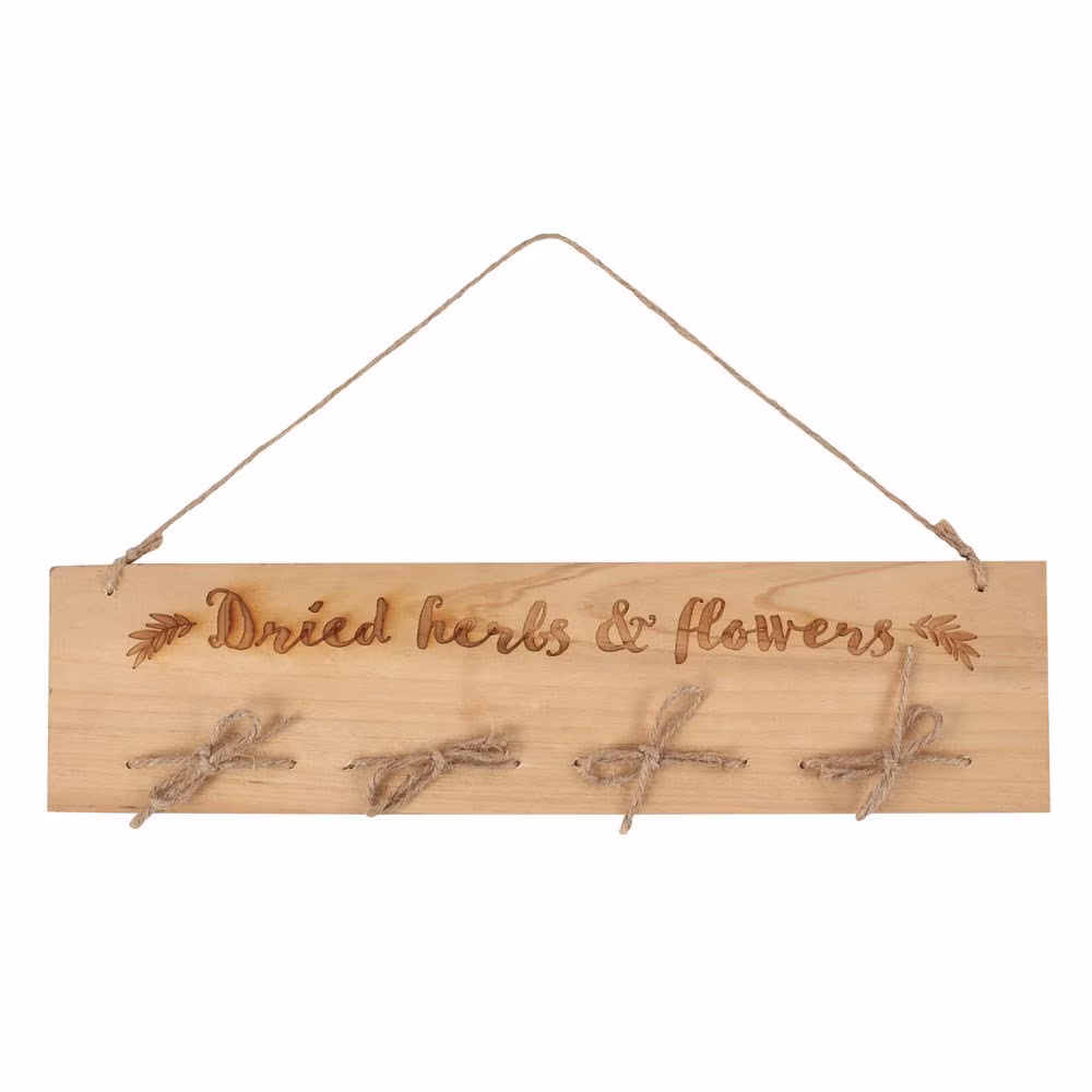 Kitchen Witch Wooden Herb & Flower Drying Rack