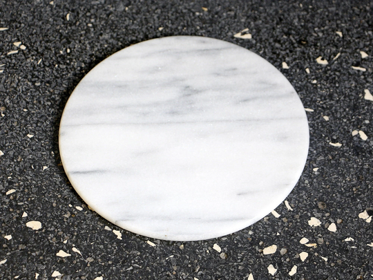 Vintage Planter Saucer, Marble Coaster, 70S Boho Home Decor #4