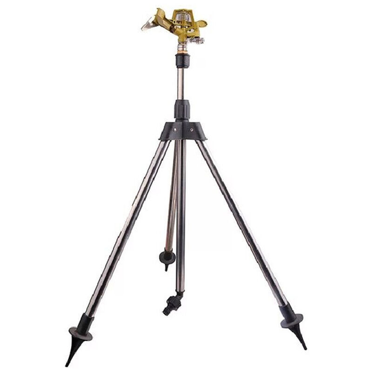 Garden Plant Watering Tripod Lawn Sprinkler Irrigation Zinc Alloy Ground Rocker Arm Nozzle Set for Farmland Plant Flower Irrigation System