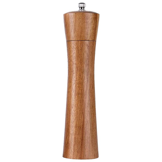 Fvbjd - Wood Salt and Pepper Mill, Adjustable Coarseness Wooden Peppermill with Ceramic Grinding Core 8 inch acacia wood
