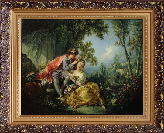 Francois Boucher The Four Seasons Spring 1755, Hight Quality Hand Painted Oil Painting Reproduction, Made To Order Classic