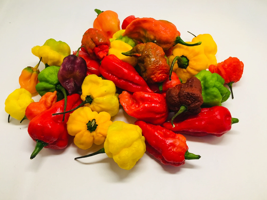 Hot & Super Peppers Assorted Varieties - Unlabeled One(1 Pound Boxes Shipped Free Usps Priority Mail