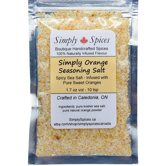 Simply Orange Gourmet Sea Salt | All-Natural Flavoured Seasoning Salts