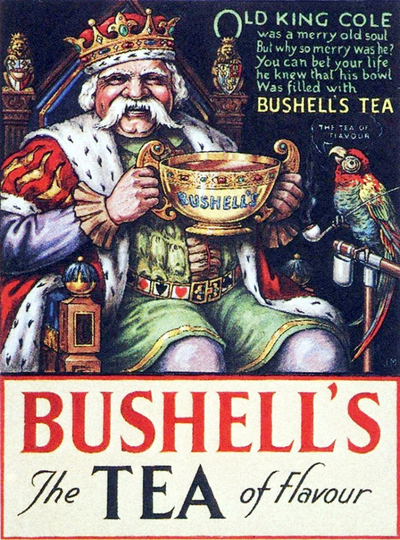 Bushell's Tea Of Flavor Vintage Image Advertising Blank Note Card Birthday Graduation Hand Made Thank You