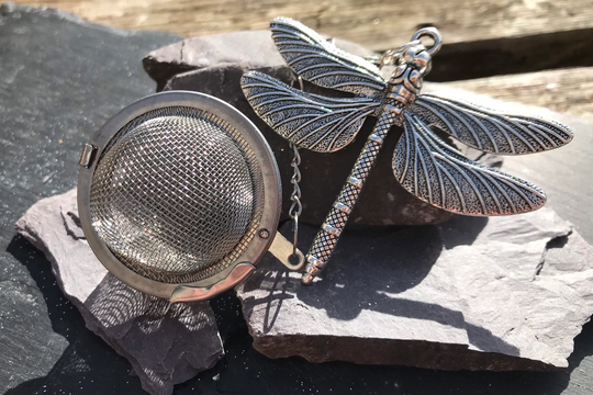 Dragonfly Tea Infuser, Insect Themed Tea Infuser Ball, Mulled Wine Infuser, Herb Dragonfly Ball