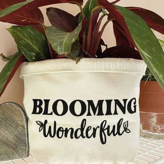 Blooming Wonderful Canvas Planter