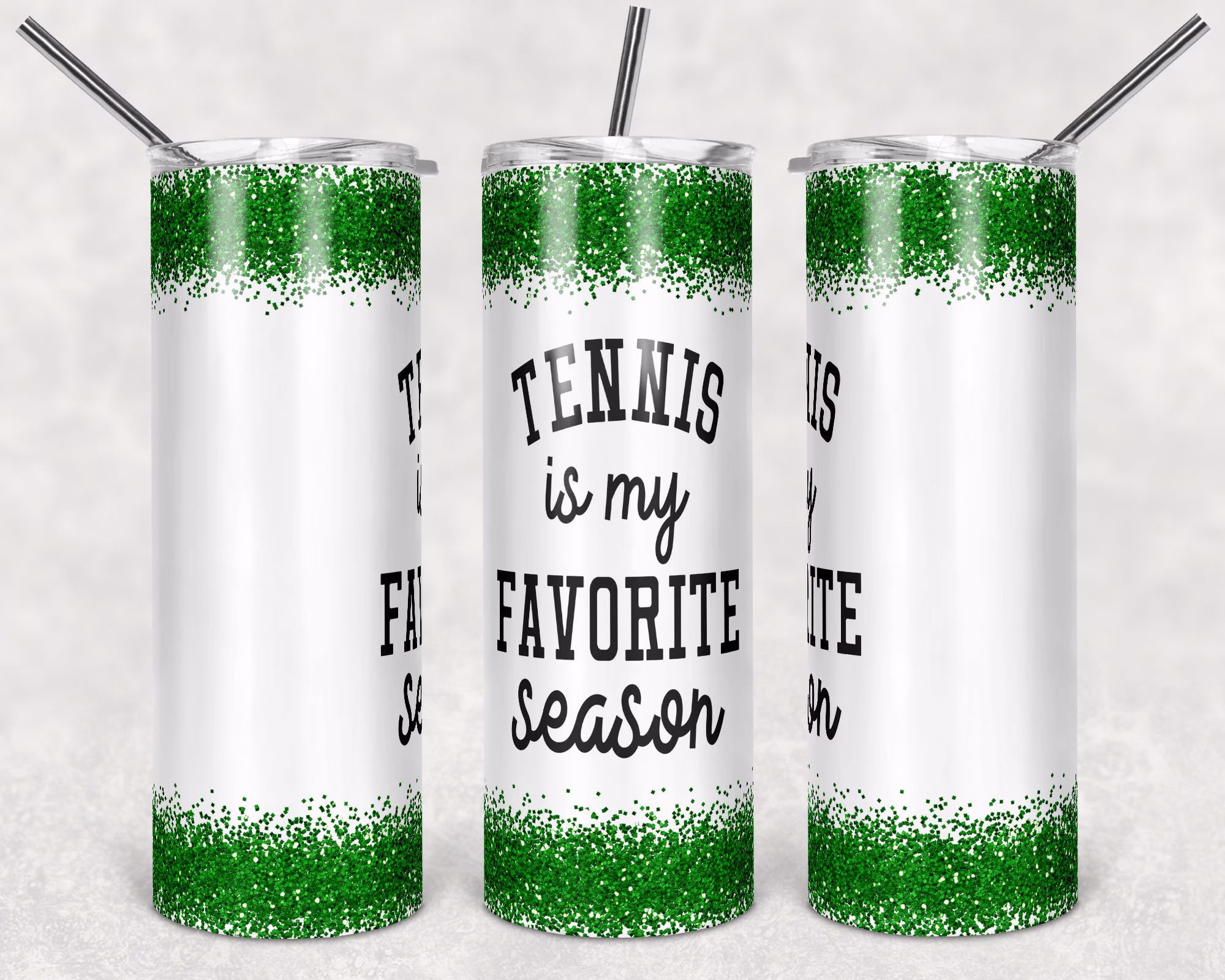 Tennis Is My Favorite Season Tumbler - Personalized Player Gifts For Her Variety Of Glitter Colors Smooth Printed Design