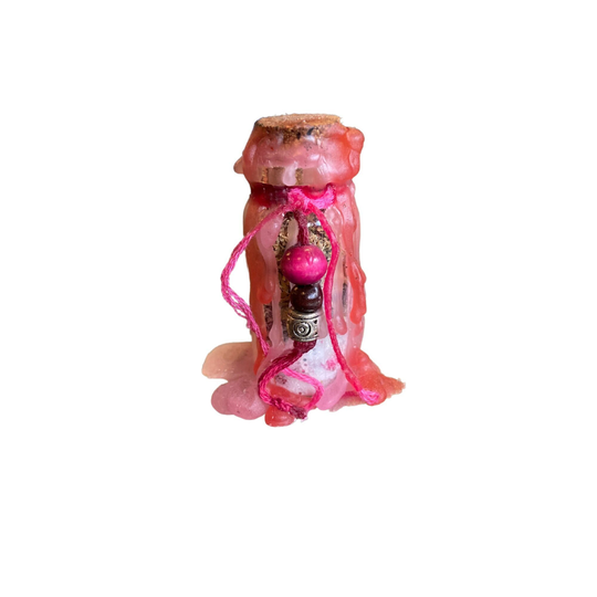 Love & Passion Spell Jar | Crystal Herbal Bottle