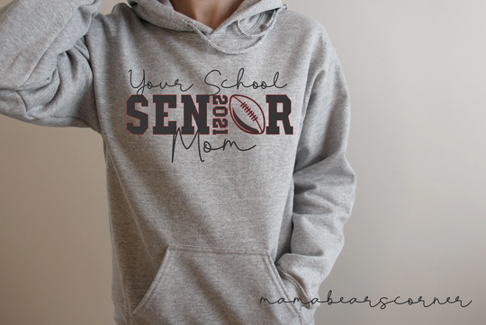 Senior Football Mom Sweatshirt Gift Season