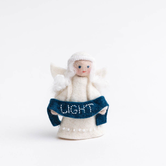 Felt Angel Ornament, Season's Blessing Light, Christmas Ornament