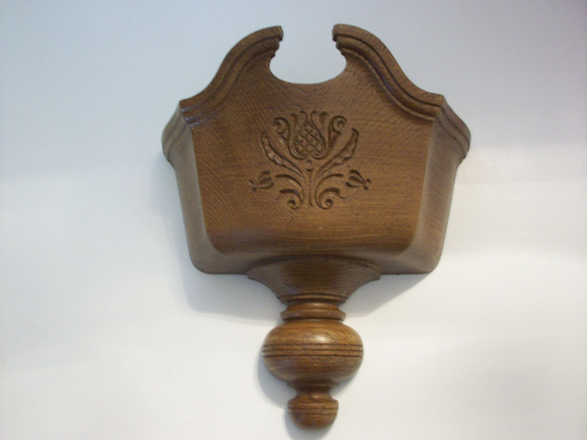 Wood Look Wall Pocket Planter, Vintage Homco Pennsylvania Dutch Style Vase, Home Decor #6060